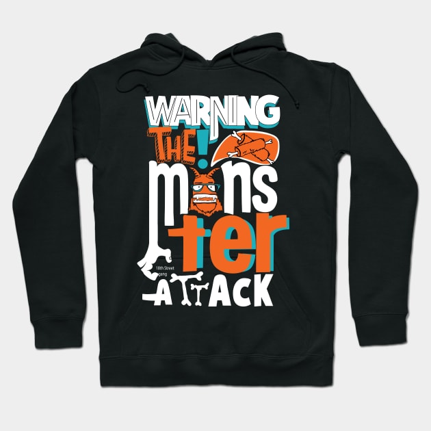 Monster Attack Hoodie by viSionDesign